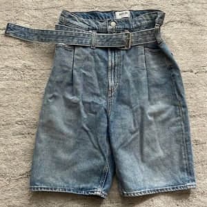 Agolde high rise denim shorts 24